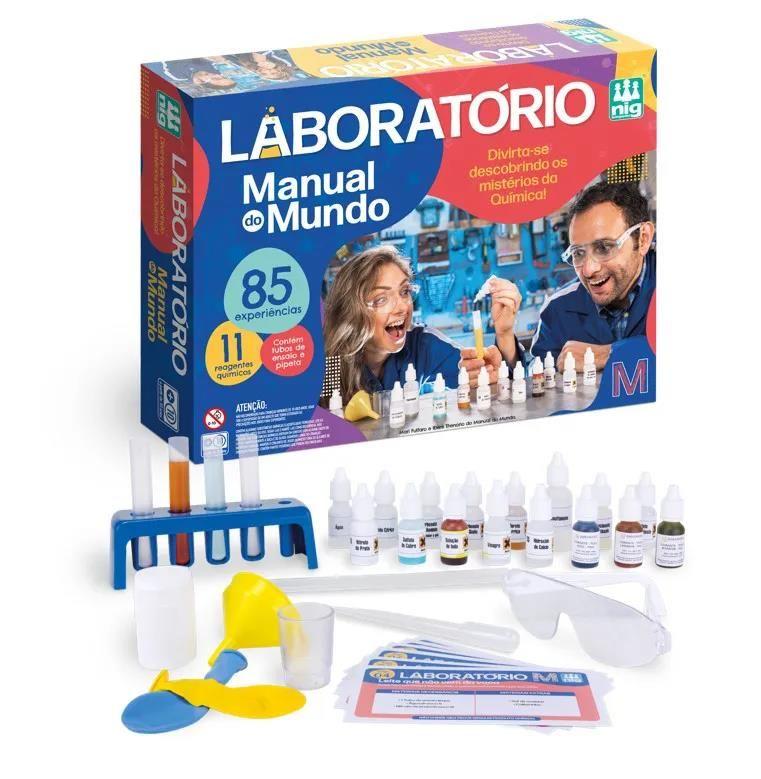Kit 85 Experiências Laboratório Manual do Mundo - Nig 1640 - Nig